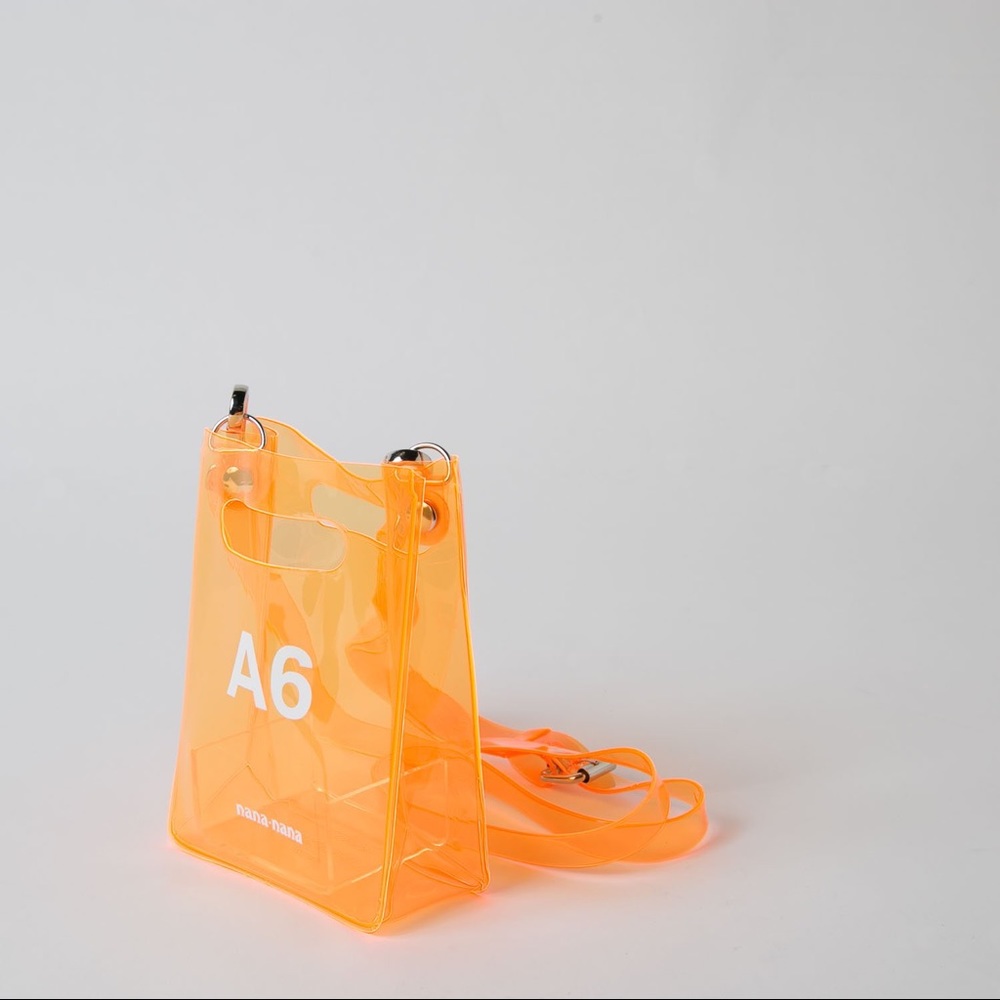 NANA-NANA A6 Orange Jelly PVC Bag